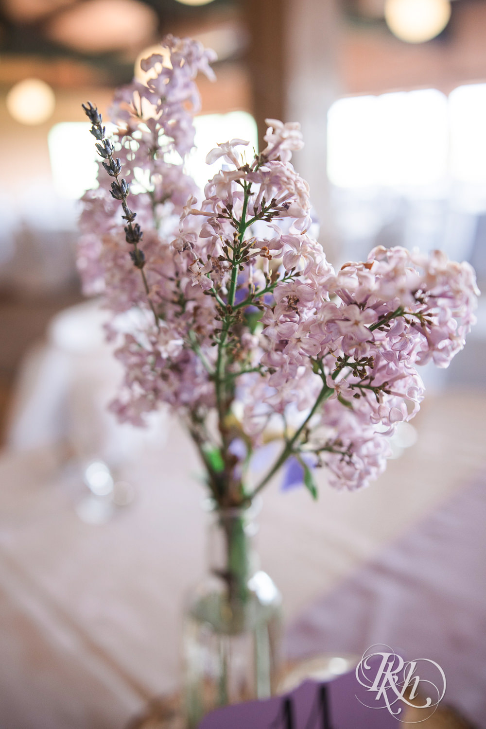 Lilacs on a table.