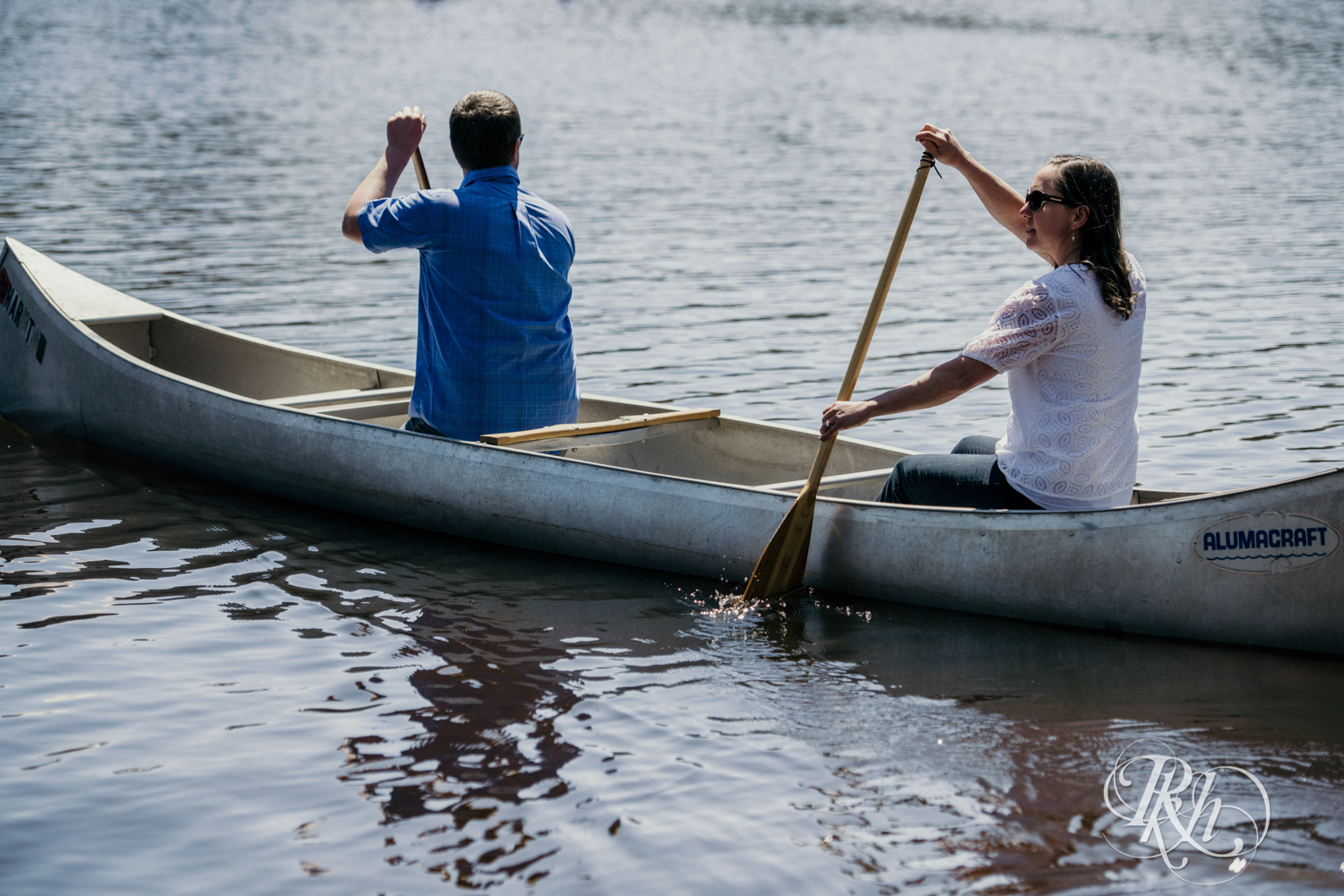 canoe engagement photography