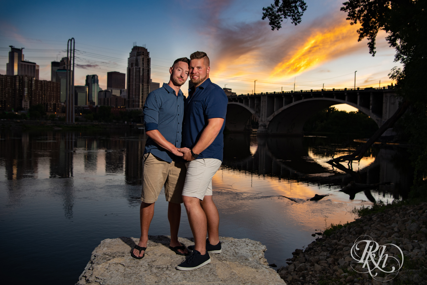 Saint Anthony Main Engagement Photography gay men