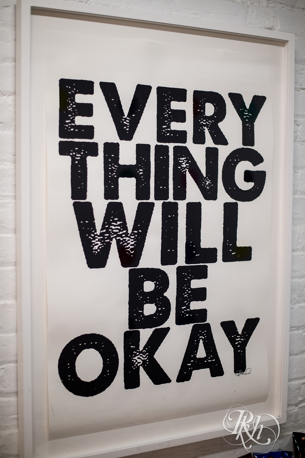 everything will be okay sign aria