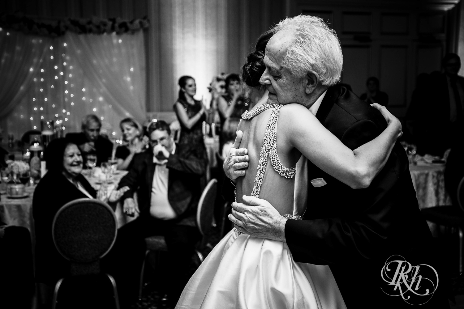 Bride and dad dance at The Saint Paul Hotel in Saint Paul, Minnesota.