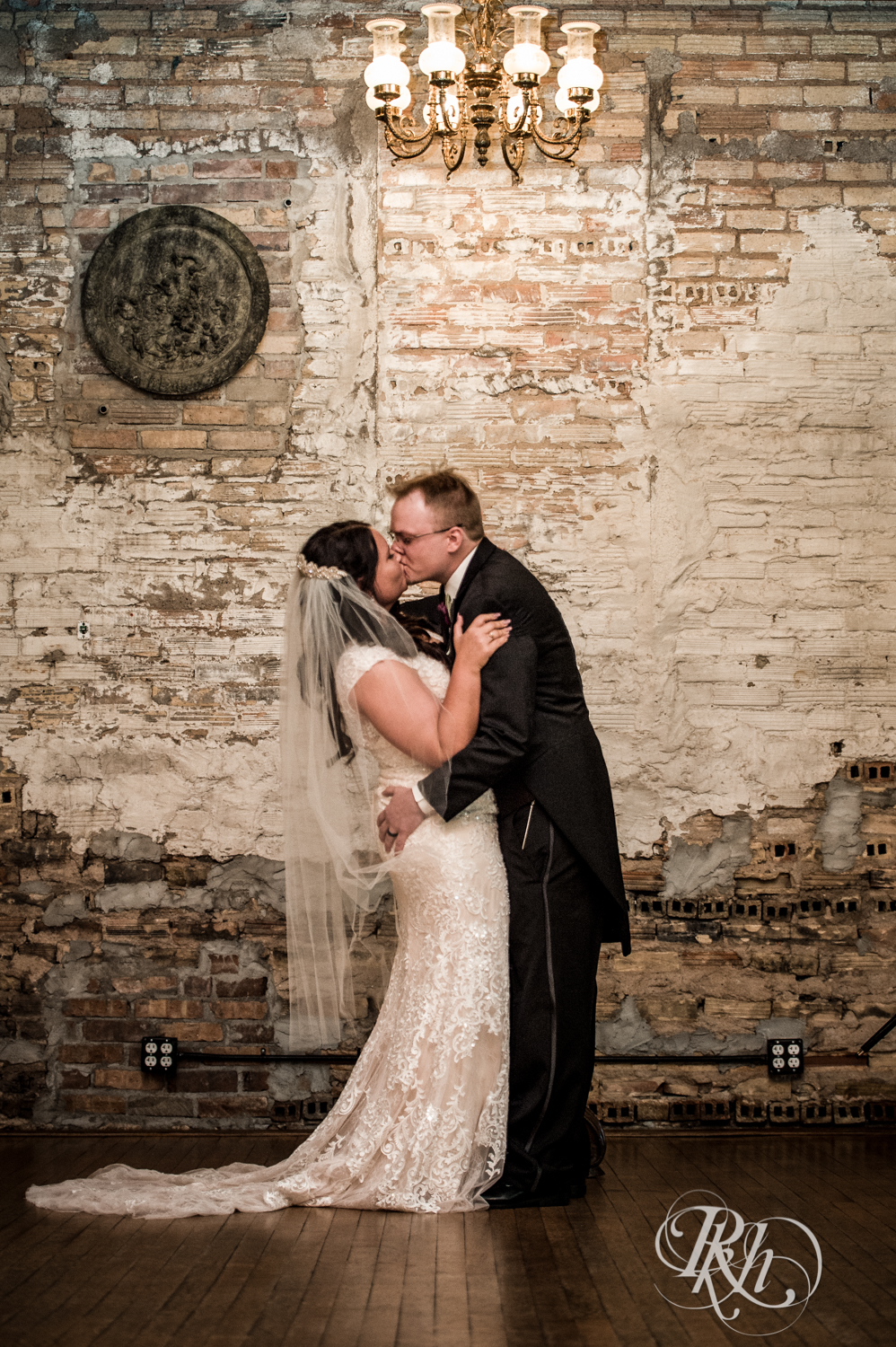 Kellerman's Event Center bride and groom kiss
