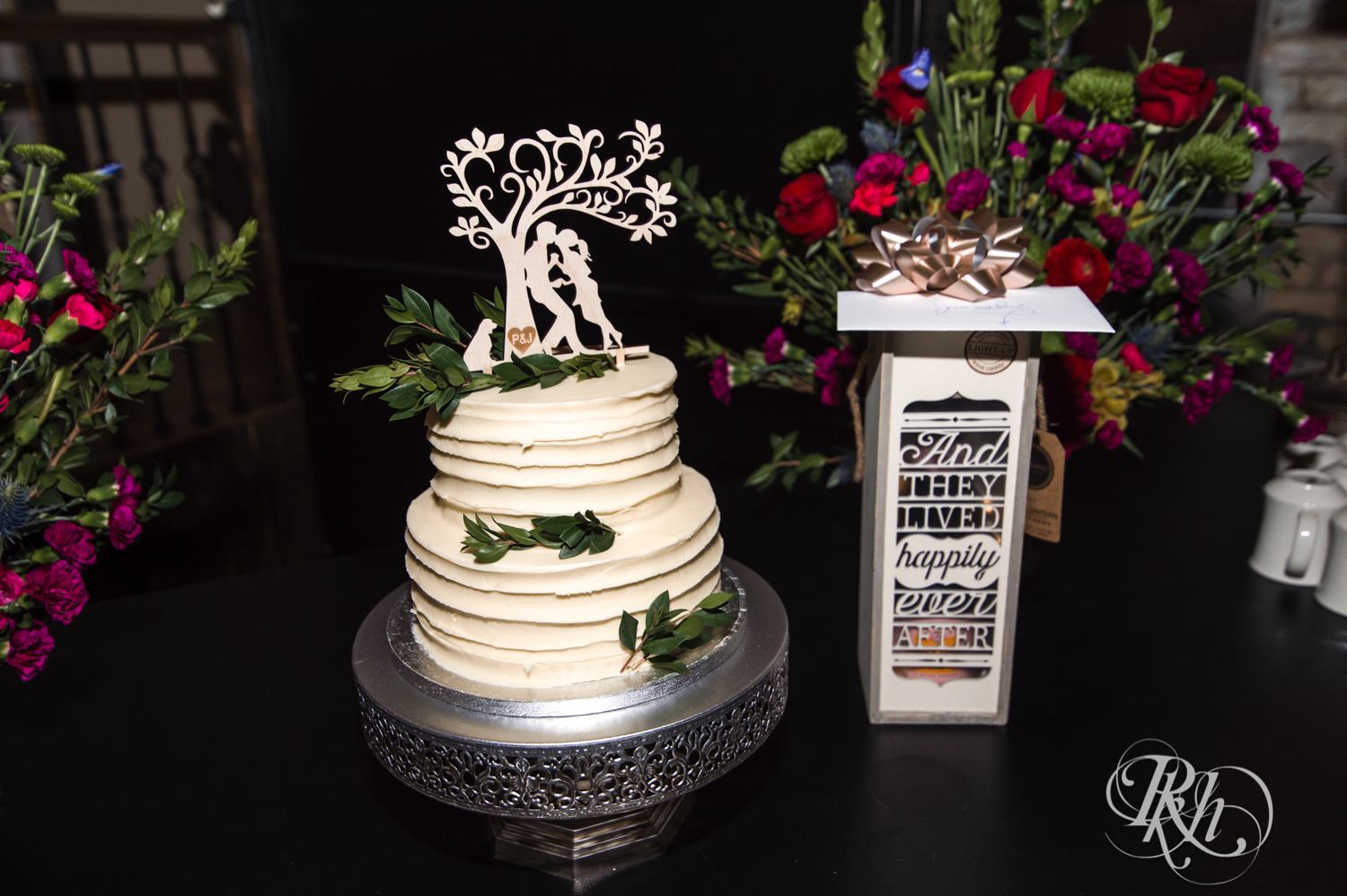 Wedding cake at Kellerman's Event Center in White Bear Lake, Minnesota.