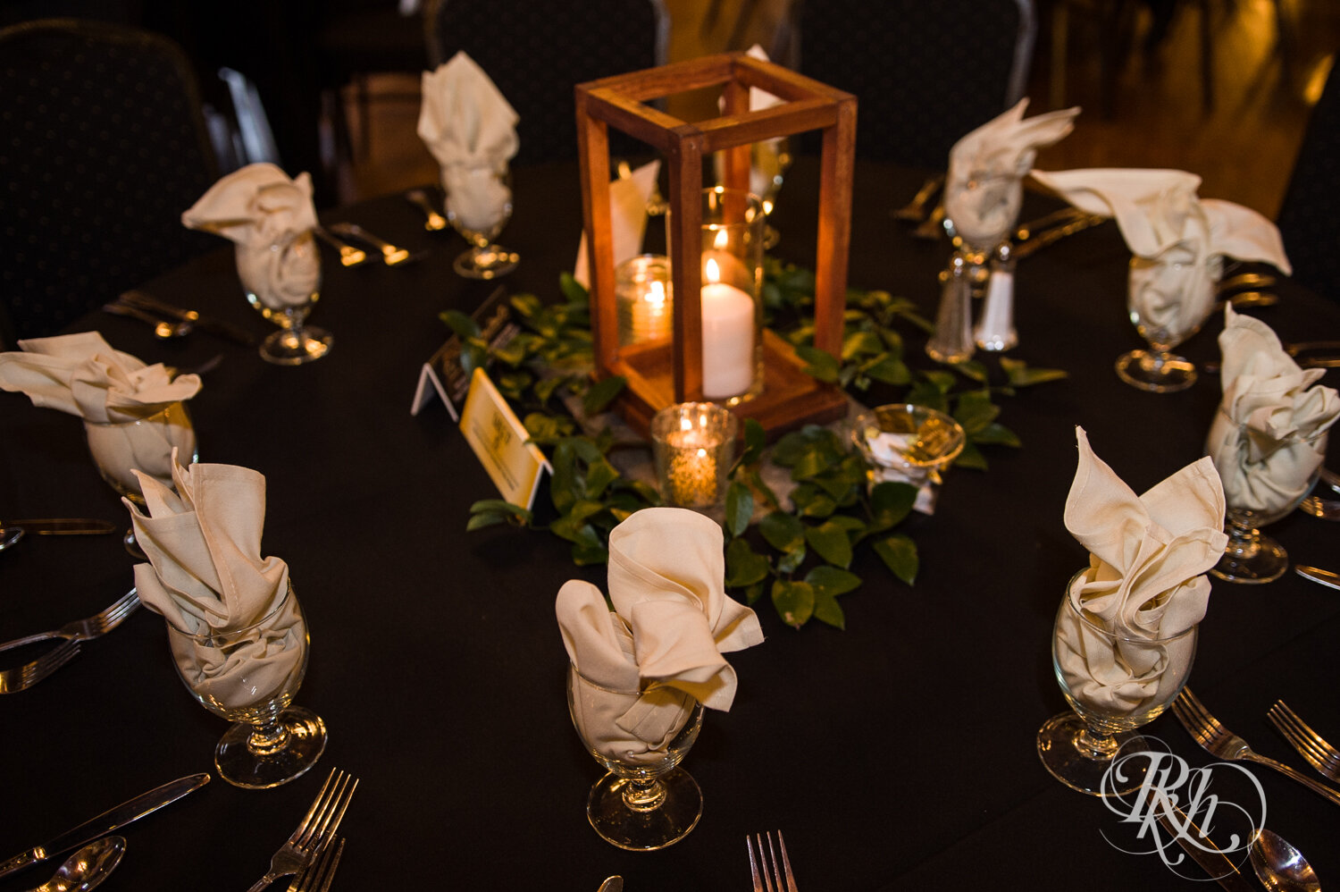 Indoor wedding reception setup at Kellerman's Event Center in White Bear Lake, Minnesota.
