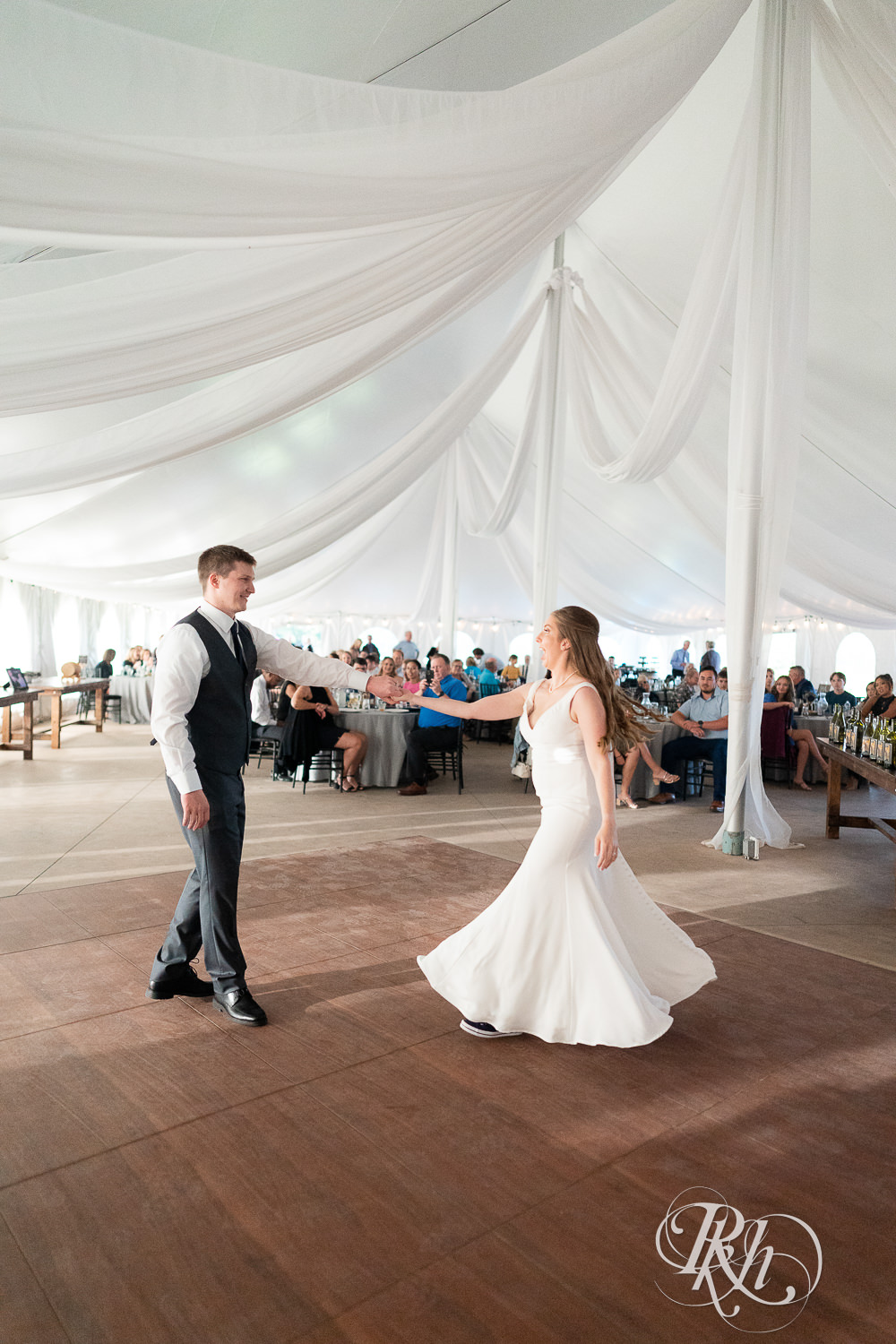 First dance at Stone Lion Winery and Events in Isanti, Minnesota. 