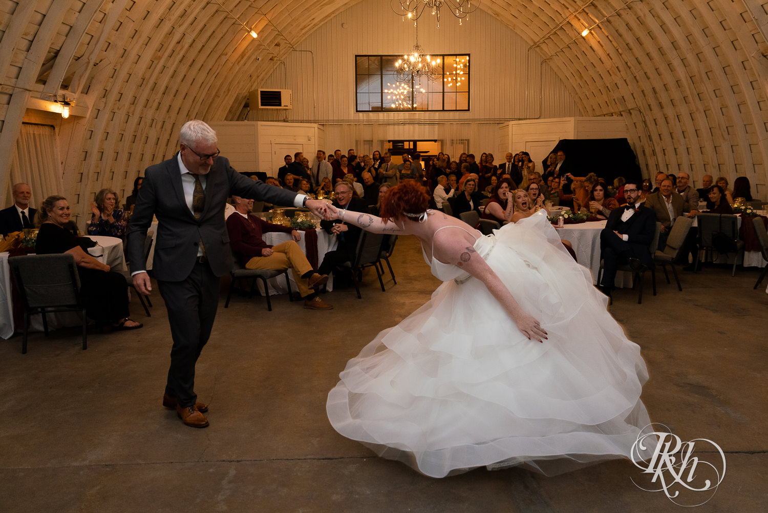 Father and daughter dance at The Mill Events in Chetek, Wisconsin.