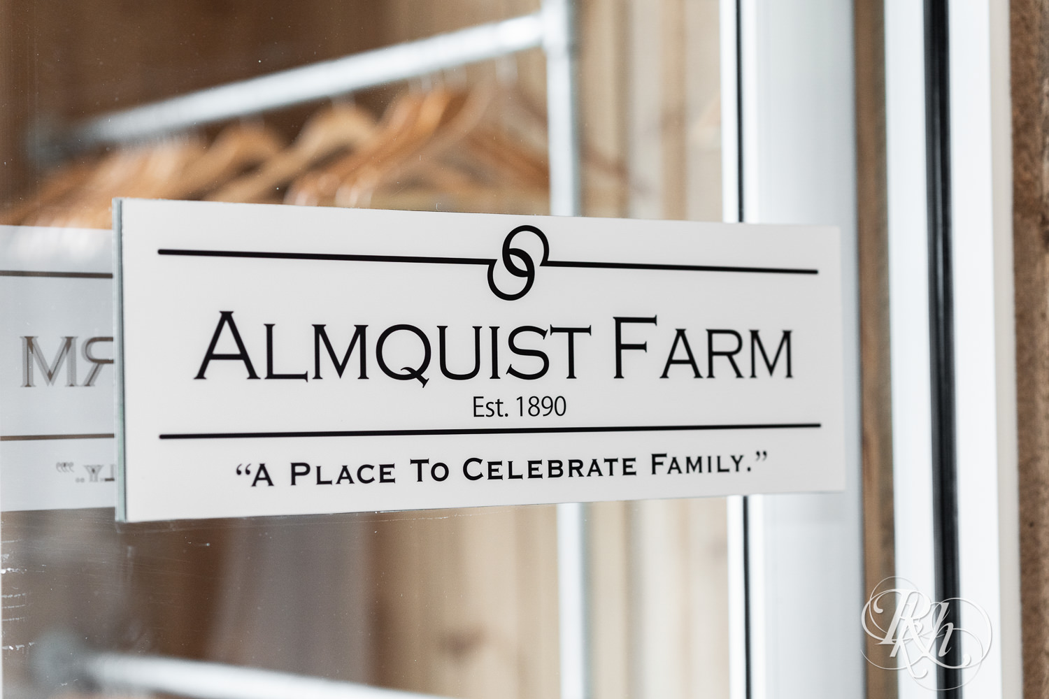 Almquist Farm sign in Hastings, Minnesota.