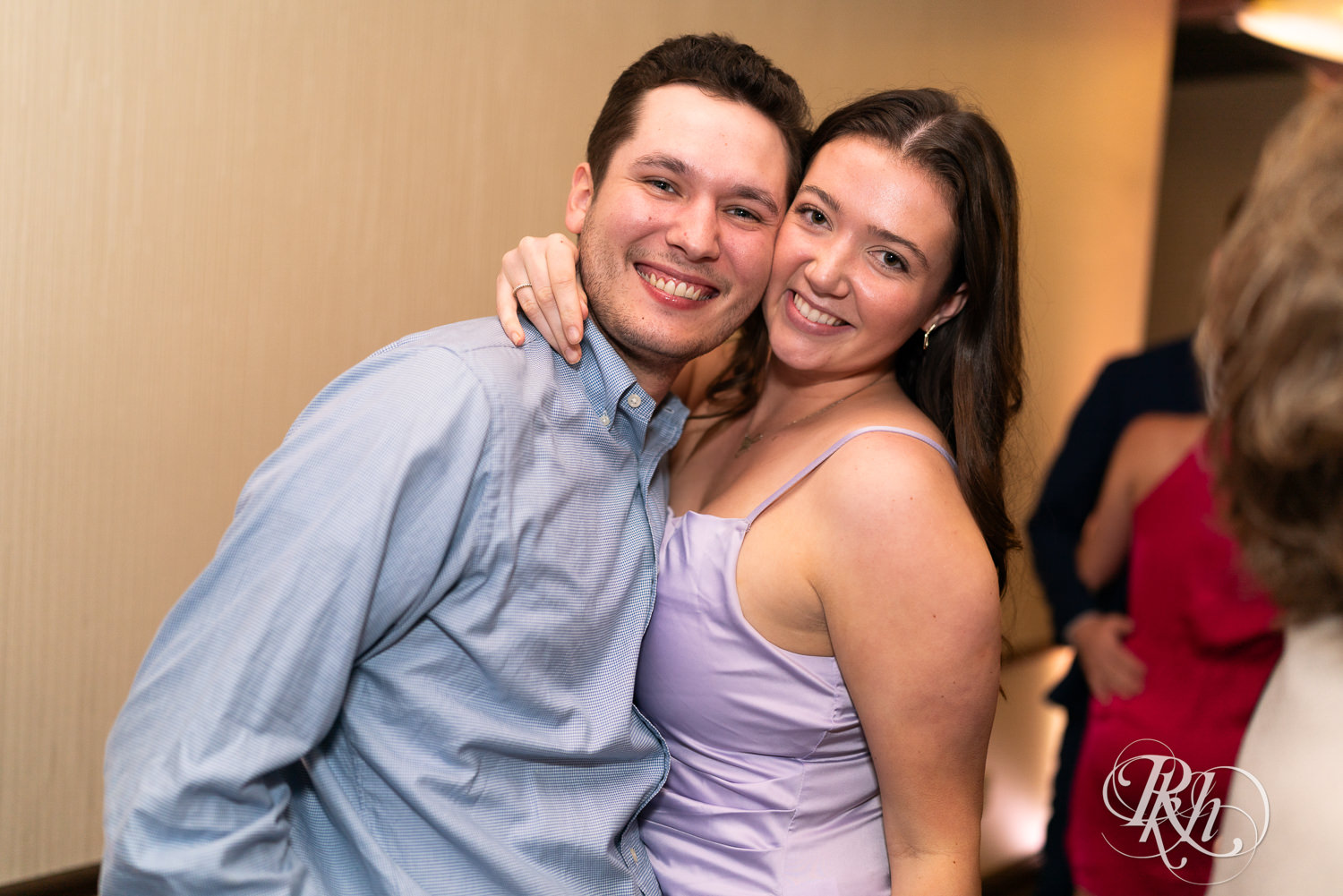 Guests dance during wedding reception at Olympic Hills Golf Club in Eden Prairie, Minnesota.